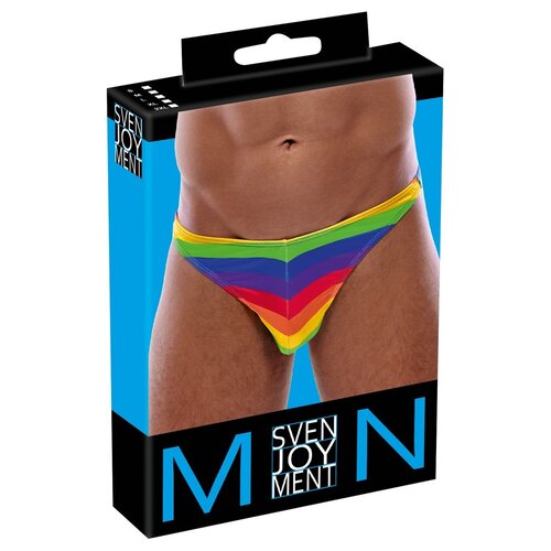 Svenjoyment Kleurrijk Regenboog String Mannen