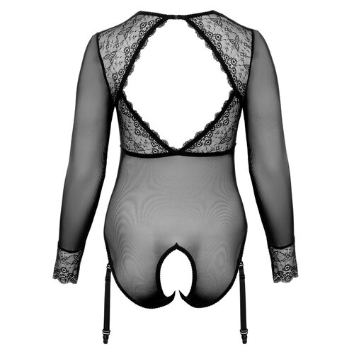 Cottelli Curves Open Kruis Bodysuit Curvy Vrouwen