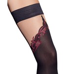 Cottelli Collection Stockings & Hosiery Hold Up Kousen met Doorlopend Motief