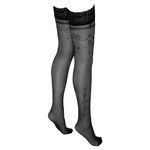 Cottelli Collection Stockings & Hosiery Sexy Hold Up Kousen met Filigraanpatroon