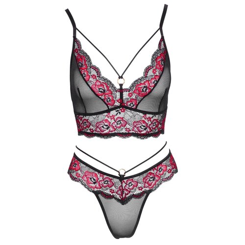 Cottelli Collection Lingerie Mesh Lingerie Set met 2 Kleuren