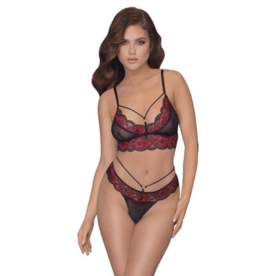 Cottelli Collection Lingerie Mesh Lingerie Set met 2 Kleuren Mesh Lingerie Set met 2 Kleuren