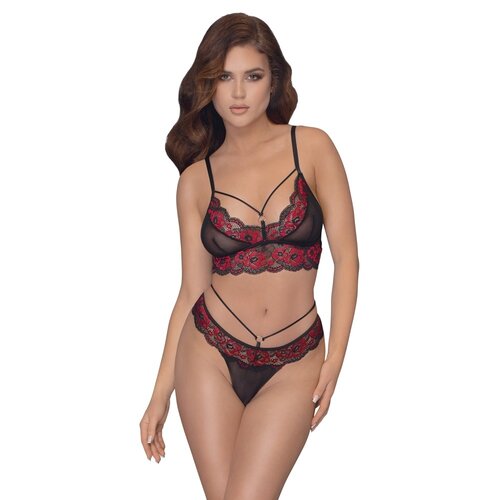 Cottelli Collection Lingerie Mesh Lingerie Set met 2 Kleuren