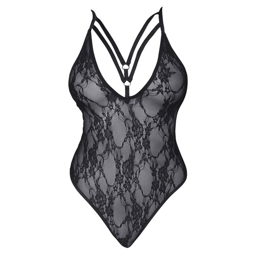 Cottelli Collection Lingerie Kanten Body met Diepe Halslijn