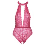 Cottelli Collection Lingerie Kruisloos Licht Transparante Body Roze