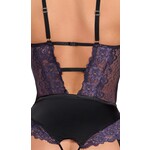 Cottelli Collection Lingerie Erotische Body met Lavendel Accenten