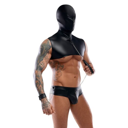 Svenjoyment Bondage Mannen Harnas met Hoofmasker Set