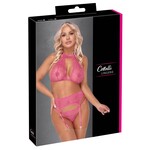 Cottelli Collection Lingerie Jarretel Set Fijn Transparant Kant