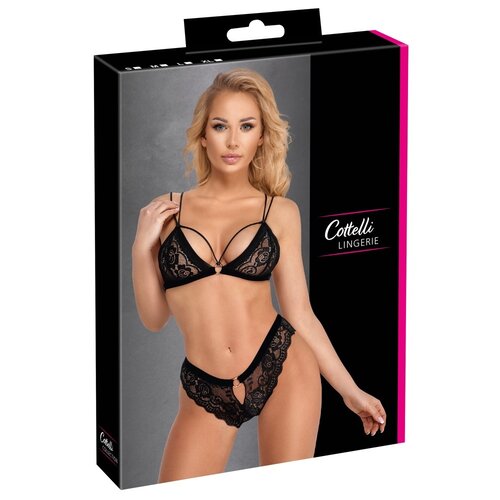 Fluweel Elegante Set met Bandjes Cottelli Collection Lingerie Fluweel Elegante Set met Bandjes