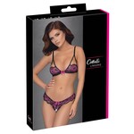 Cottelli Collection Lingerie Zacht Versierd Beha Set met Open Slip