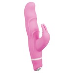 Sweet Smile ‘G-Bunny’ Vibrator Rabbit Variant met Geribbeld Structuur en Stimulus Golven – Roze