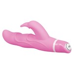 Sweet Smile ‘G-Bunny’ Vibrator Rabbit Variant met Geribbeld Structuur en Stimulus Golven – Roze