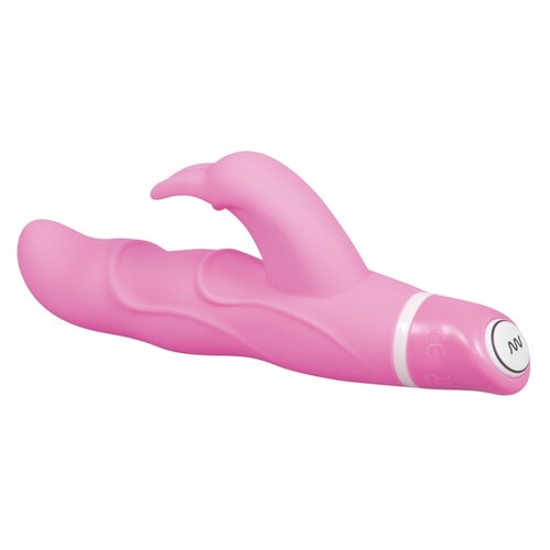 Sweet Smile ‘G-Bunny’ Vibrator Rabbit Variant met Geribbeld Structuur en Stimulus Golven – Roze