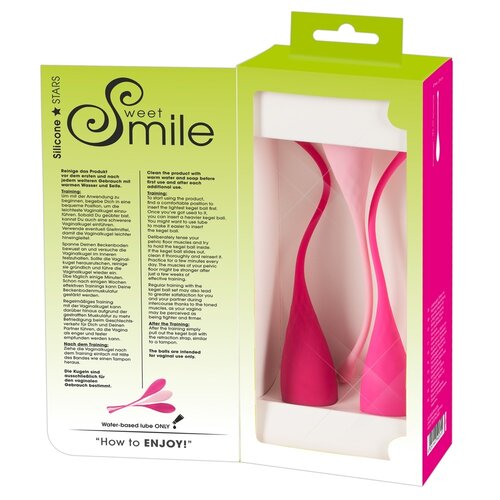 Sweet Smile Drie Delige Kegel Vibratie Ei Set van Siliconen