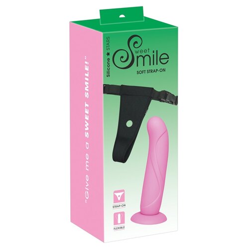 Sweet Smile Voorbind G-spot Dildo met Eenvoudige Clips