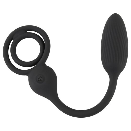 Rebel Penis en Balzak Ring met Vibratie Plug