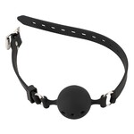 Bad Kitty Siliconen Ball Gag met Gaatjes en Gesp Sluiting Medium