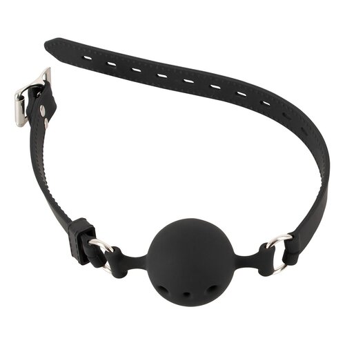 Bad Kitty Siliconen Ball Gag met Gaatjes en Gesp Sluiting Medium