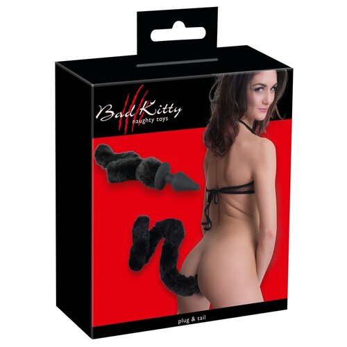 Bad Kitty Siliconen Plug met Pluche Staart