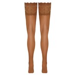 Cottelli Collection Stockings & Hosiery Huidkleurige Kousen met Kanten Band