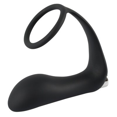 Black Velvets Cockring met Vibratieplug Cockring met Vibratieplug
