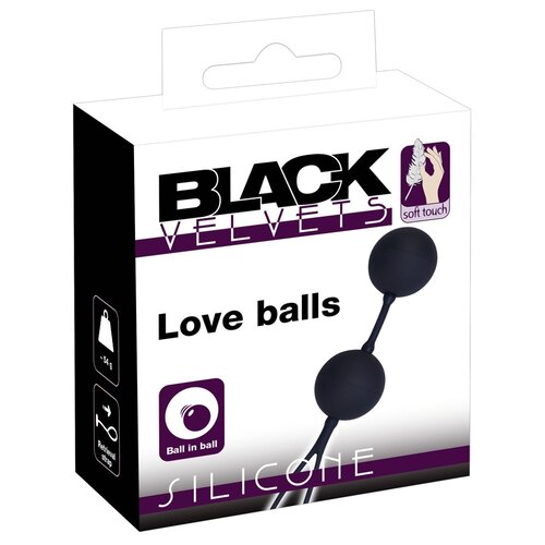 Black Velvets Liefdes Ballen Vaginaal of Anaal Gebruik