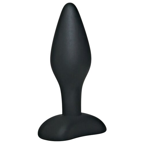 Black Velvets Siliconen Klassieke Buttplug met Verstevigde Stop