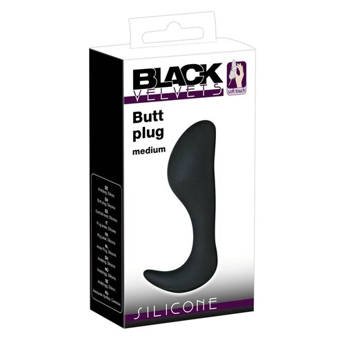 Black Velvets Siliconen Buttplug met Prostaat Stimulatie