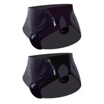 Late X Latex Slip met Interne Opblaasbare Buttplug