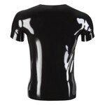 Late X Latex Shirt in Klassieke Vorm met Korte Mouwen