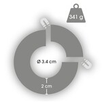 Sextreme Magnetische Cock Ring voor Eenvoudig Gebruik 20 mm