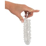 Crystal Genopte Penis Sleeve met Solide Eikel