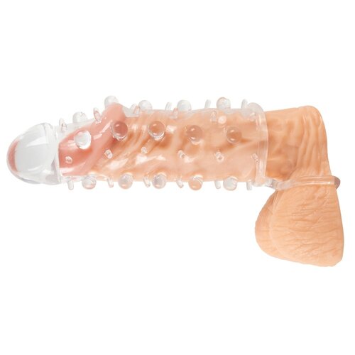 Crystal Genopte Penis Sleeve met Solide Eikel