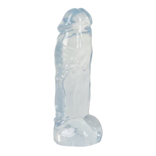 Crystal Strakke Doorzichtige Dildo in Natuurlijke Look