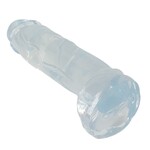 Crystal Strakke Doorzichtige Dildo in Natuurlijke Look