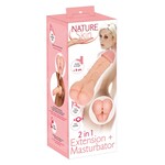 Nature Skin Zijdezachte Penis Sleeve Masturbator Geaderd