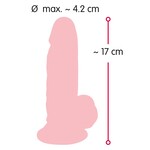 Nature Skin Dildo met Uitgesproken Aders en Testikel Kneedbaar