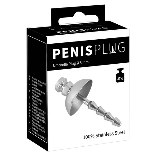 Penisplug Umbrella Penis Plug Geribbeld