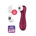 Satisfyer Satisfyer Pro 2 Gen 3 Rood Connect App met Handful Medium Dildo Combinatie Voordeel Set