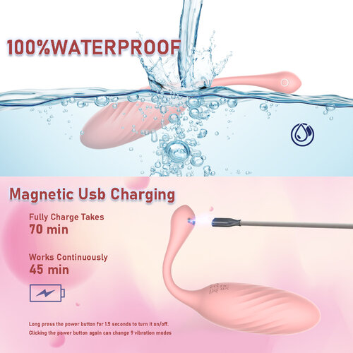 IVY LUX AELIA Vibratie Ei van Vloeibaar Siliconen