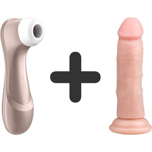 Satisfyer Pro 2 + Easytoys dildo