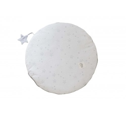 Pericles speelkleed Star diameter 78 cm wit/grijs