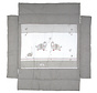 boxkleed Jumbotwins junior 96 x 96 cm polyester grijs