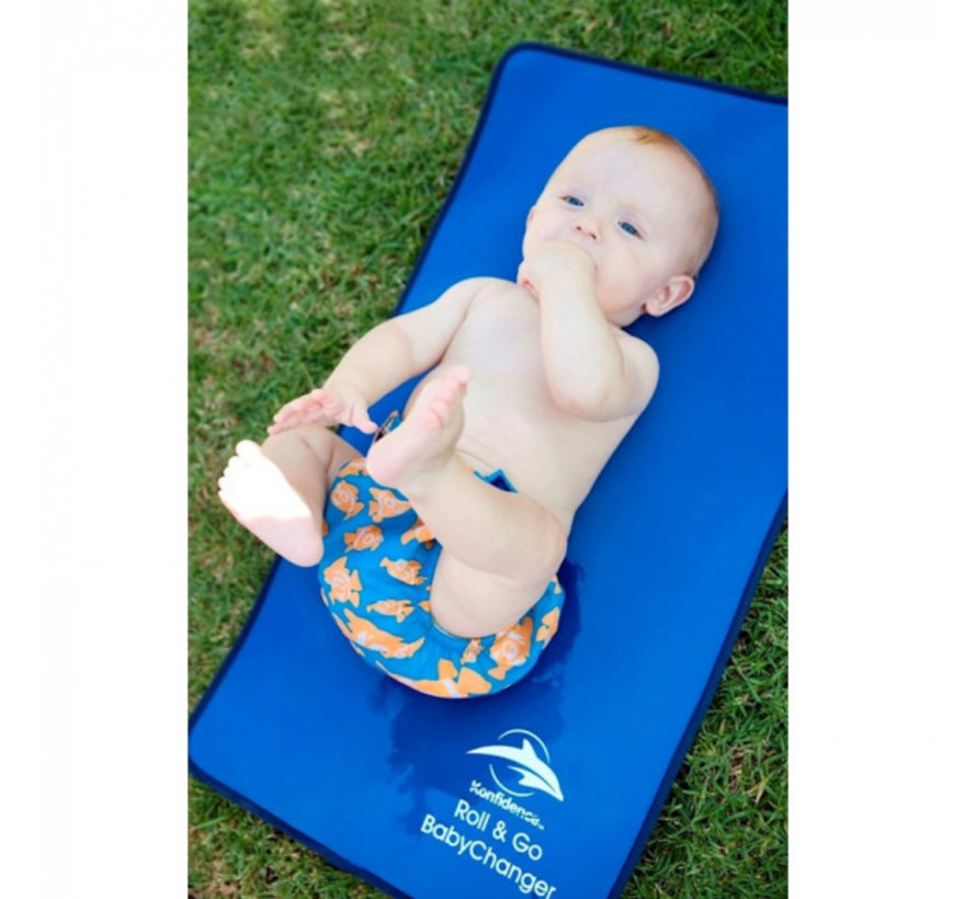 verschoningsmat Roll & Go 70 cm marineblauw