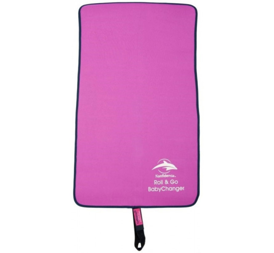 verschoningsmat Roll & Go 70 cm neopreen roze