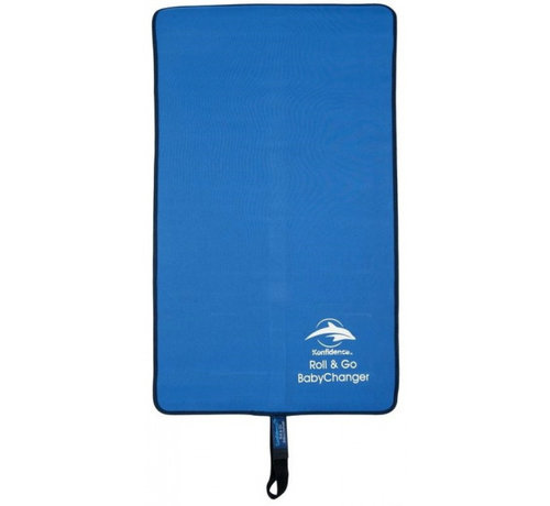 Konfidence verschoningsmat Roll & Go 70 cm neopreen blauw