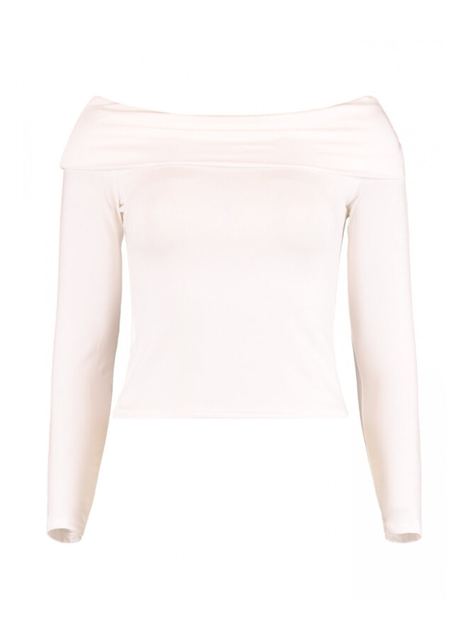 TOP OFFSHOULDER MOLLY OFFWHITE