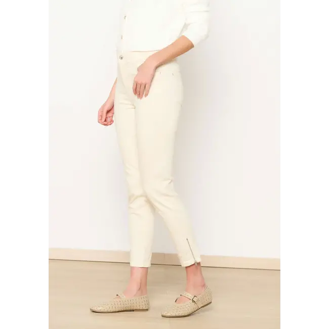 JEANS ZIPY  BEIGE