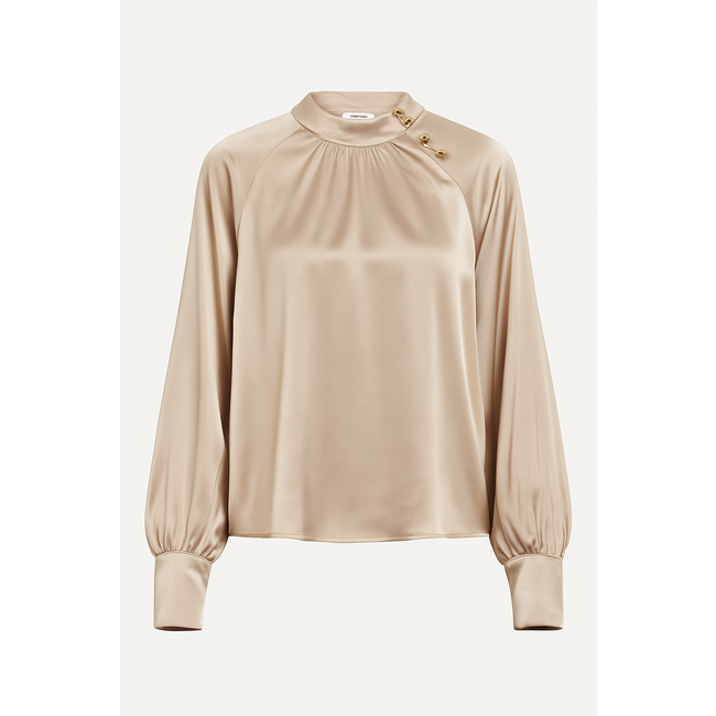 BLOUSE UNI BEIGE H702