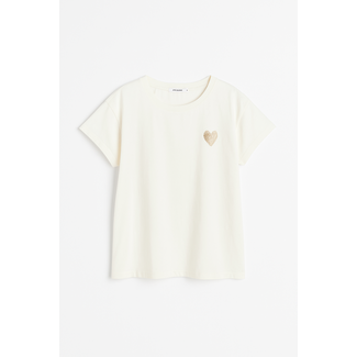 SHIRT OFFWHITE  HEART GOLD one size